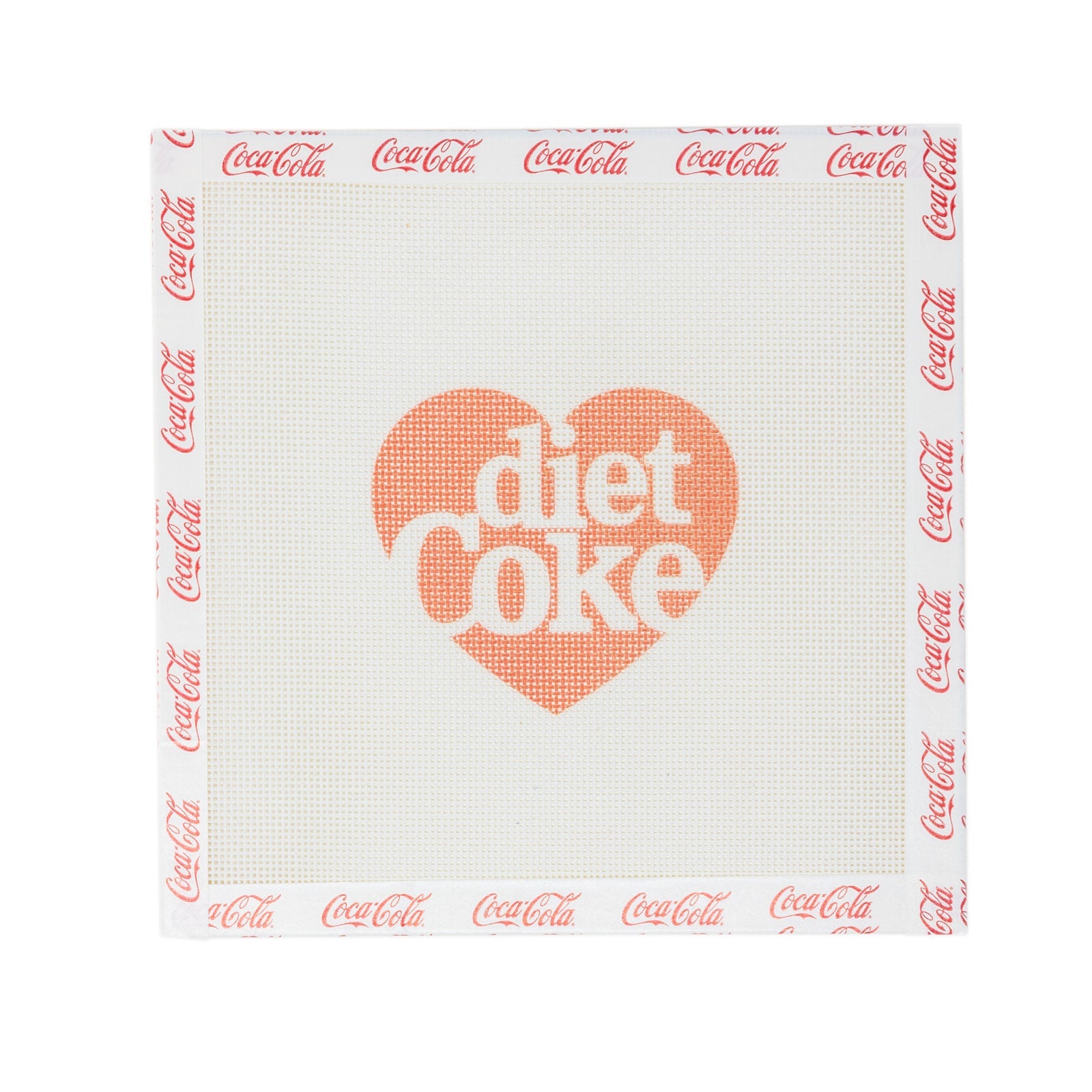 Diet Coke® Heart Needlepoint Canvas | Licensed Coca-Cola® Product