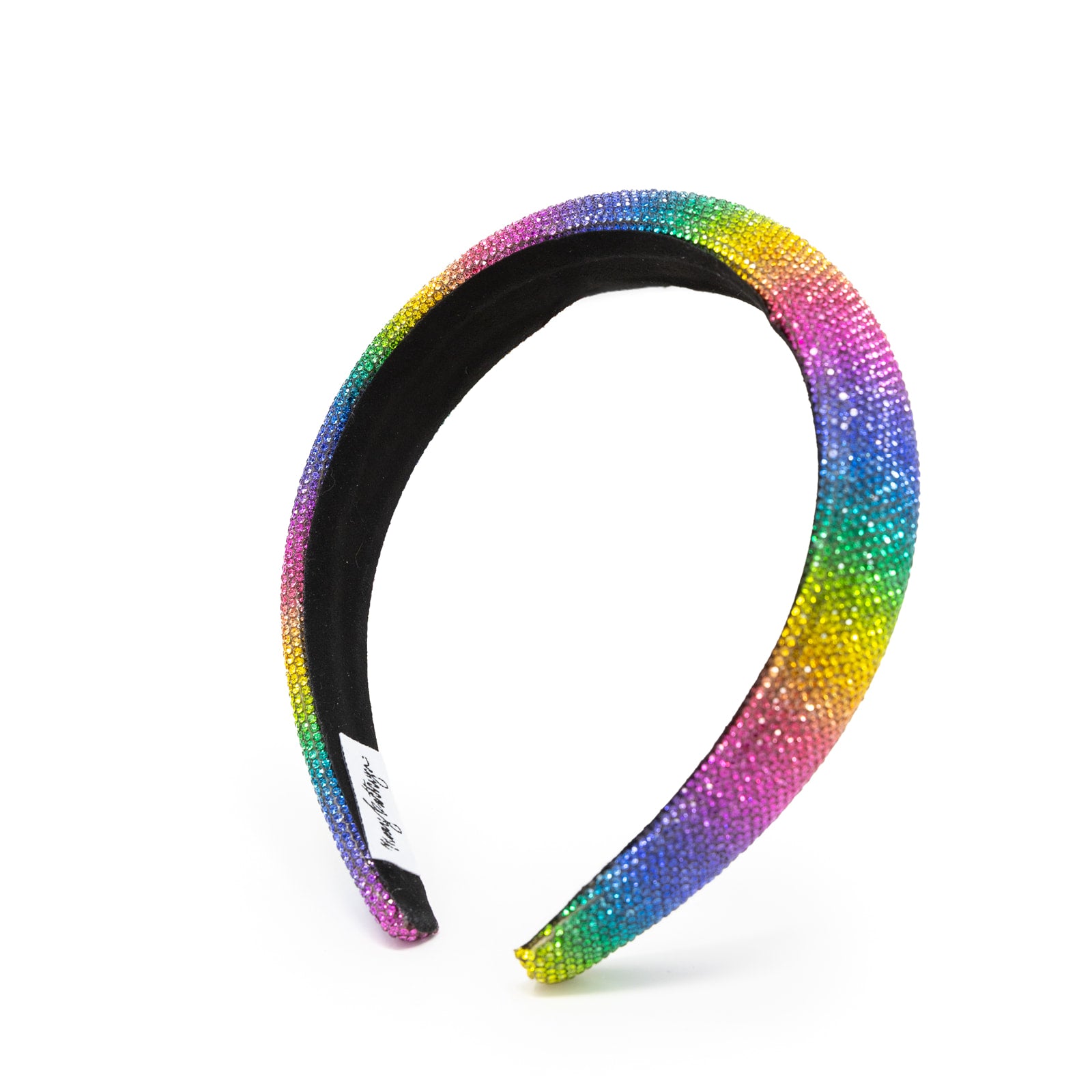 Capri Colorful Rhinestone Headband Rainbow Rhinestone Headband – Mary Kathryn Design main image 2