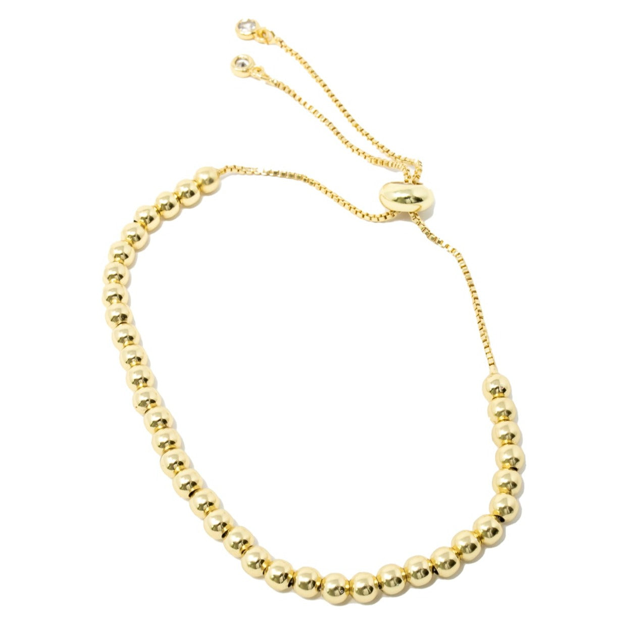 Adjustable Beaded Ball Bracelet