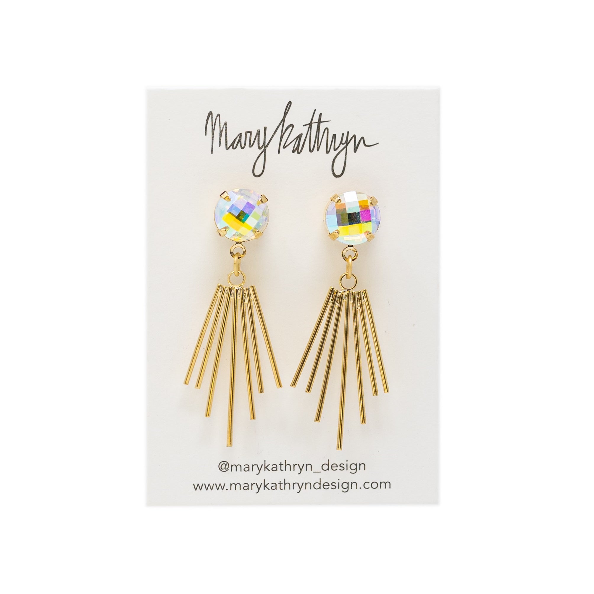 Cleopatra Iridescent Earrings