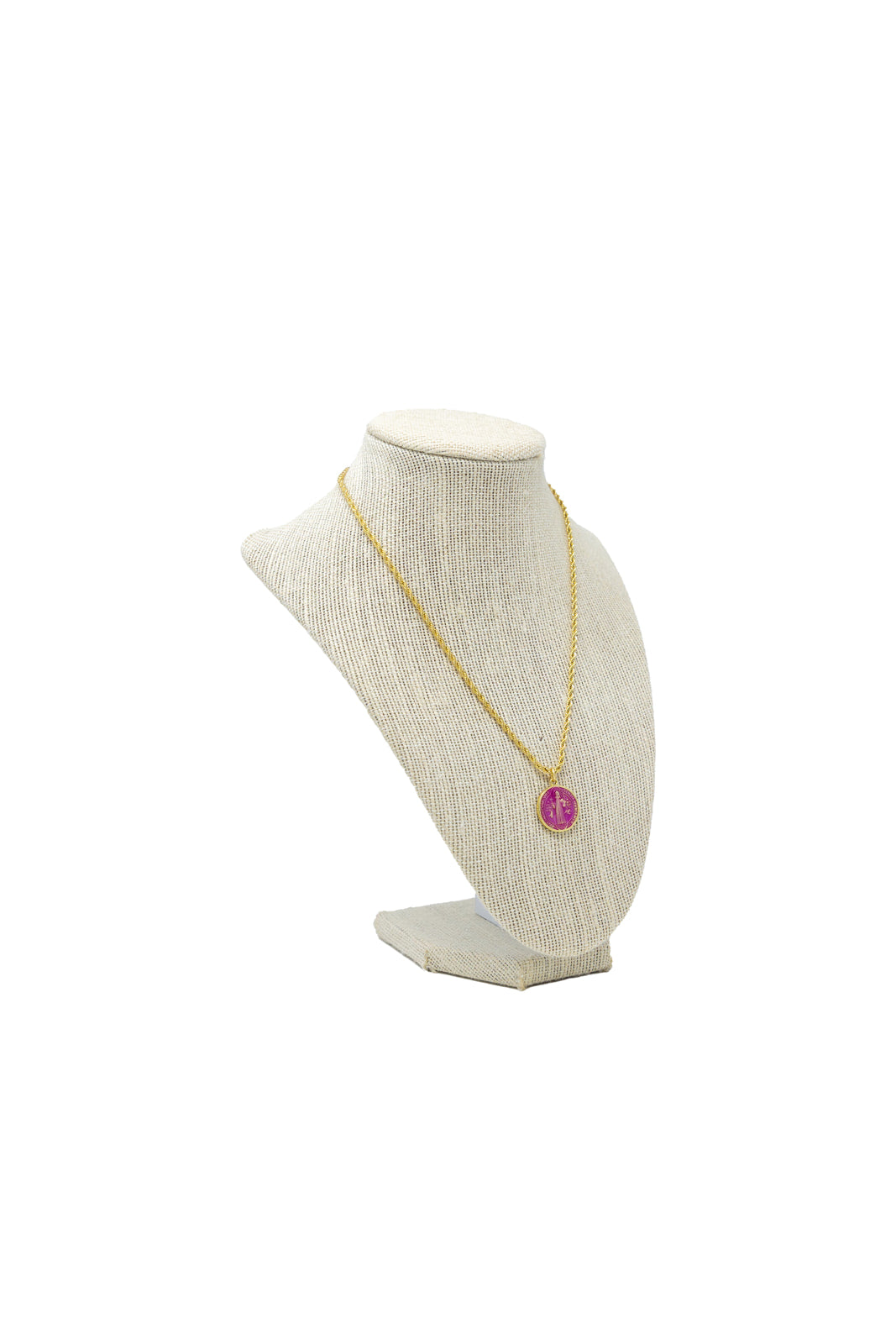 Hot Pink Saint Necklace