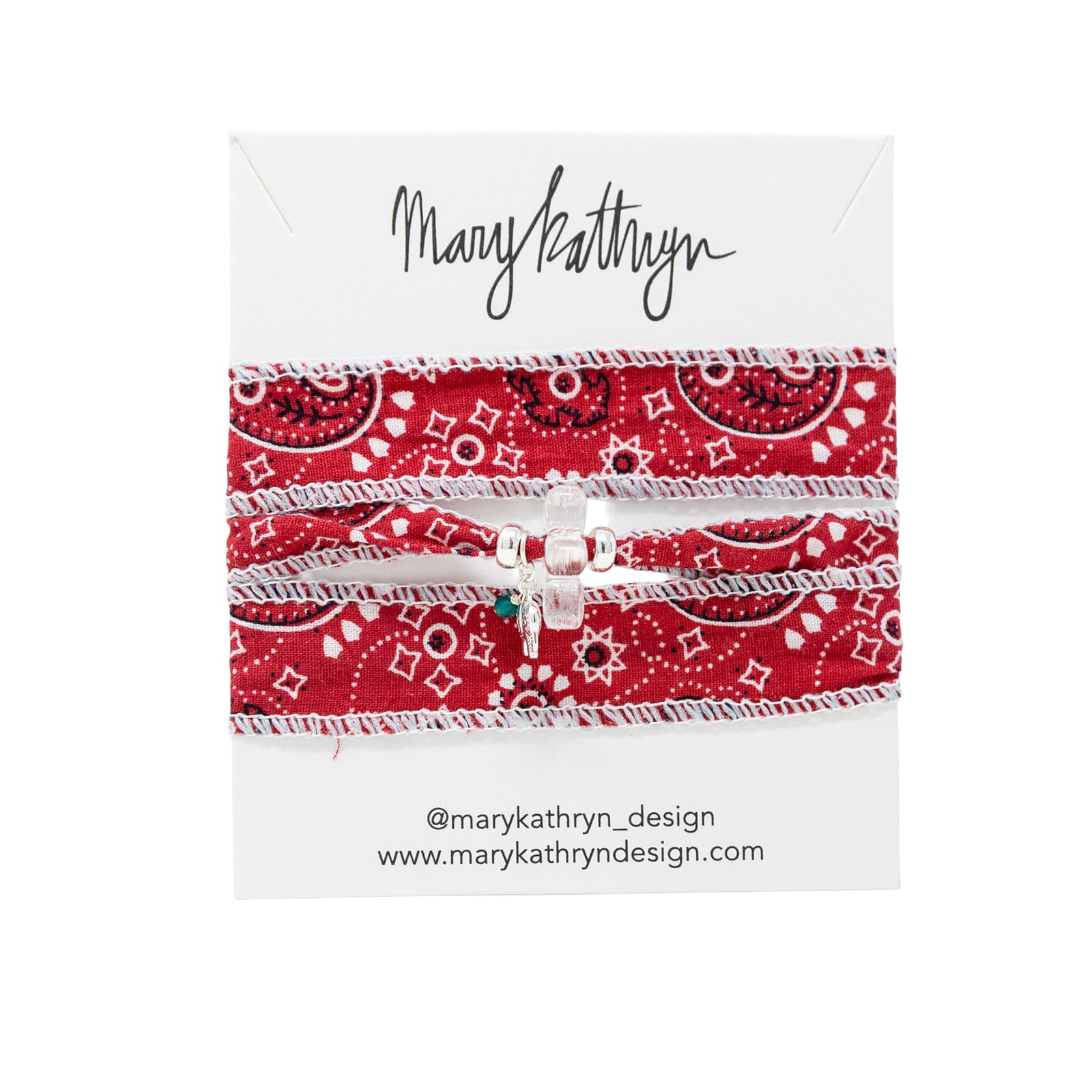 Harmony Red Bandana Necklace