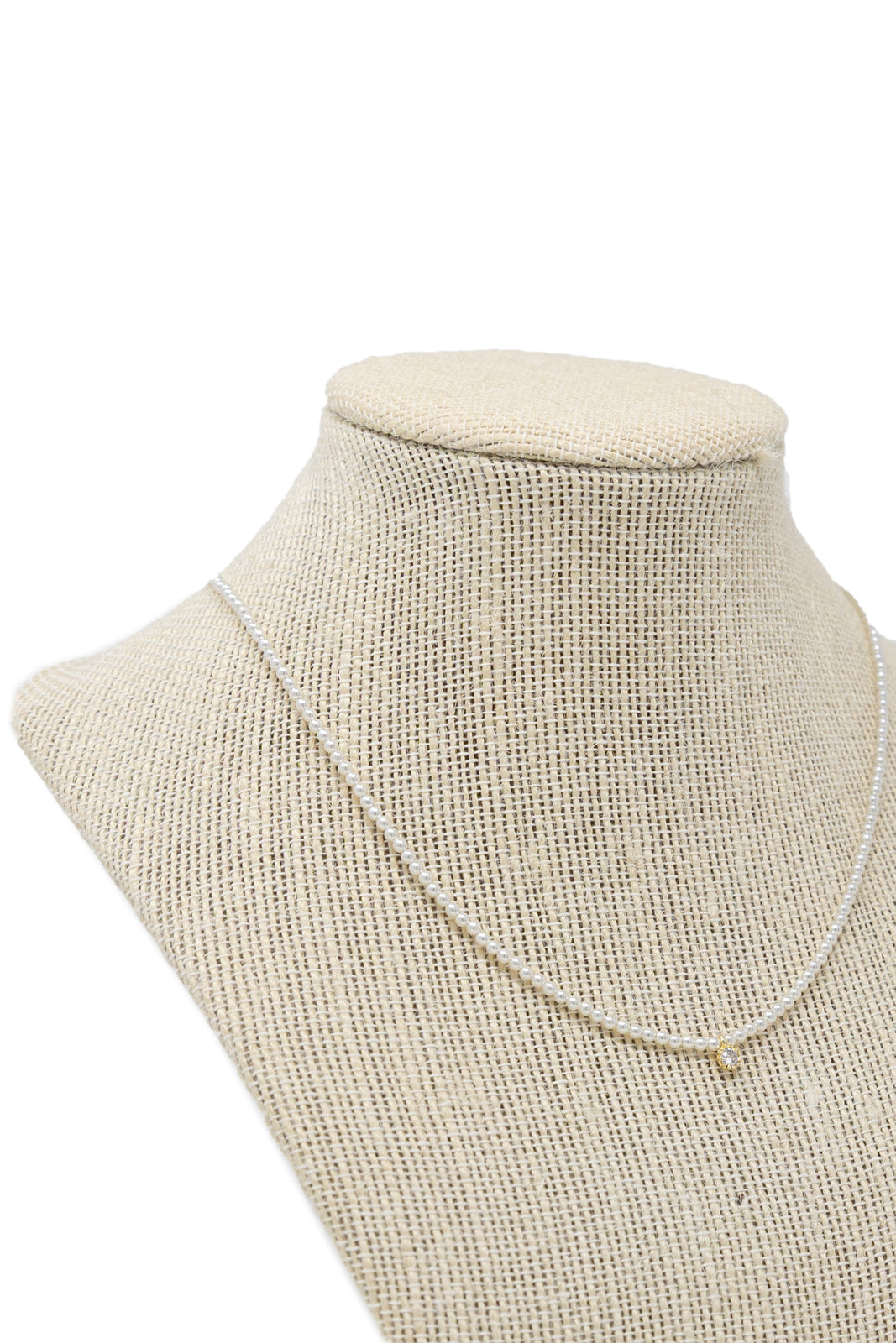 Skinny Pearl Pendant Necklace