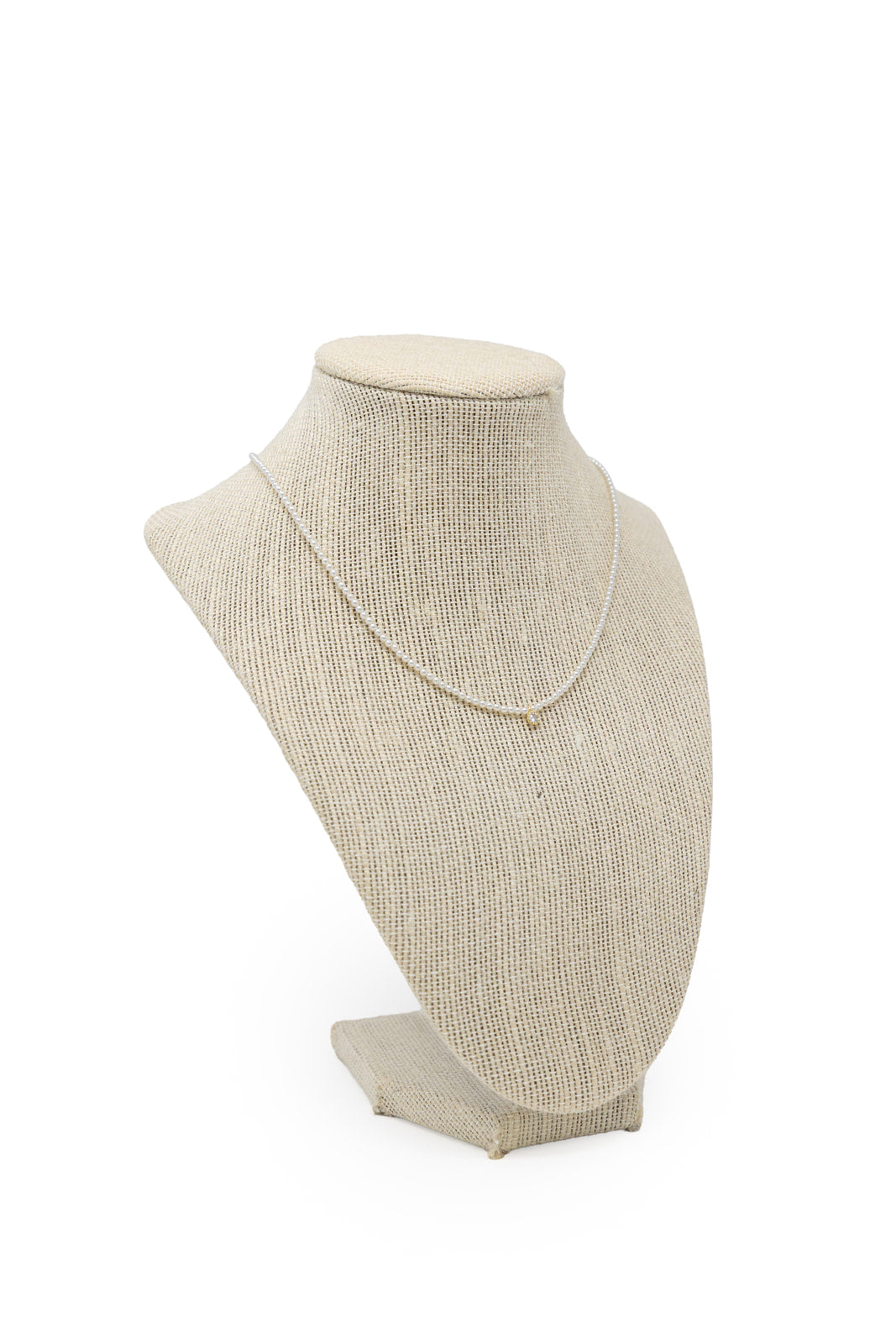 Skinny Pearl Pendant Necklace