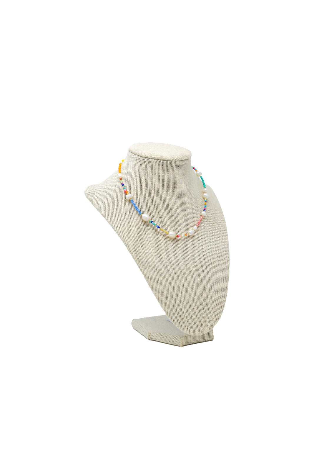Rainbow Pearl Seed Bead Necklace