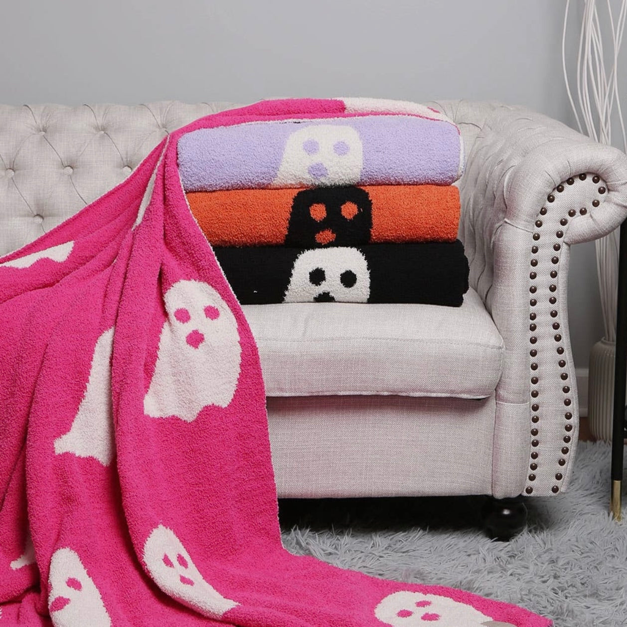 Fuzzy Ghost Blanket Mary Kathryn Design