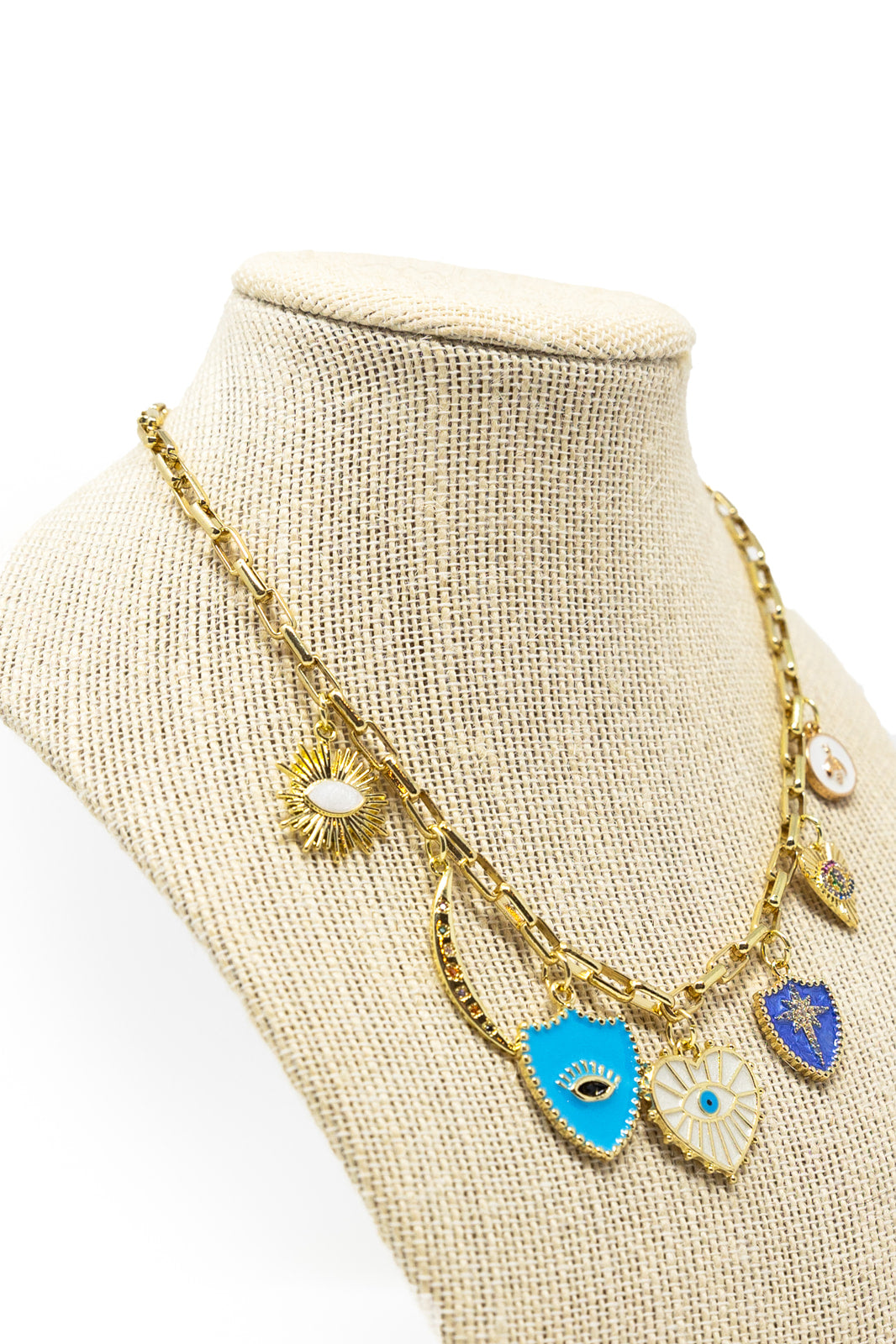 Enchanted Blue Night Charming Necklace