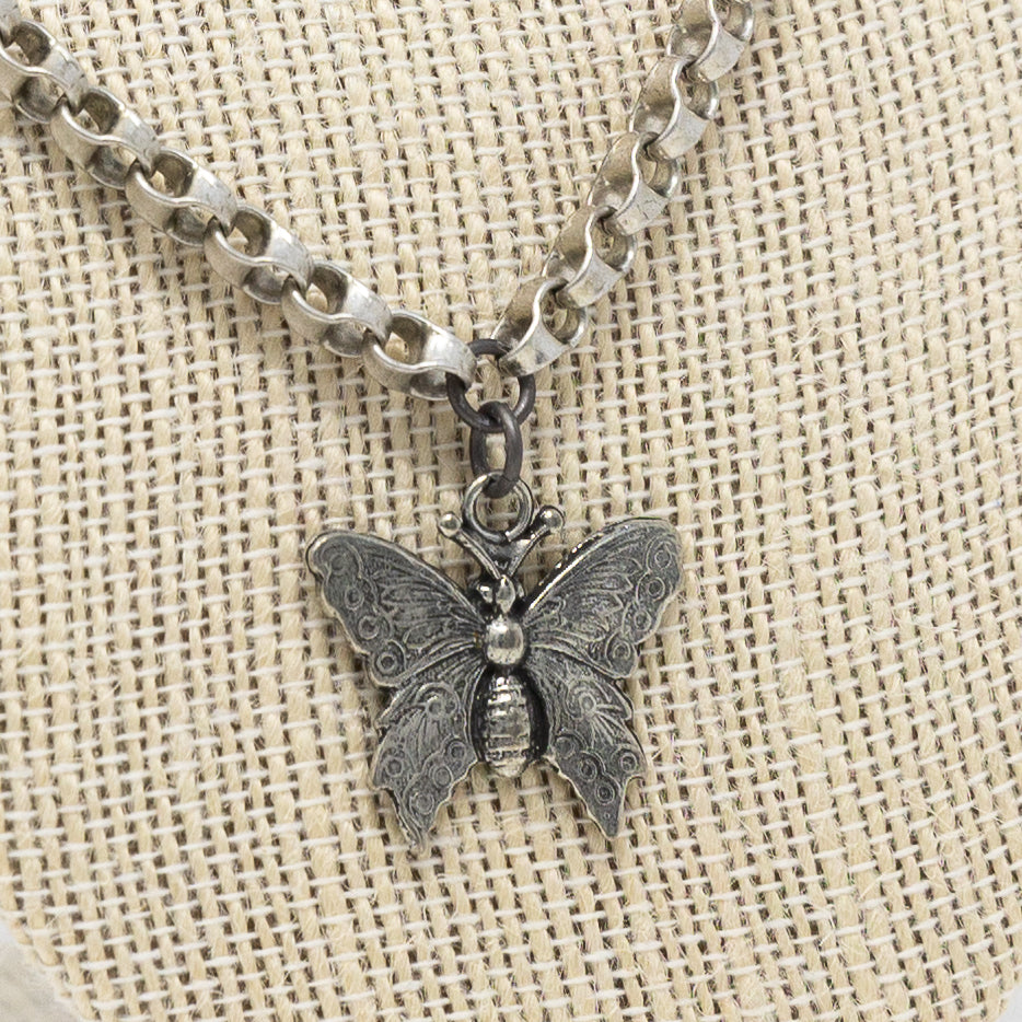 Matte Butterfly Necklace