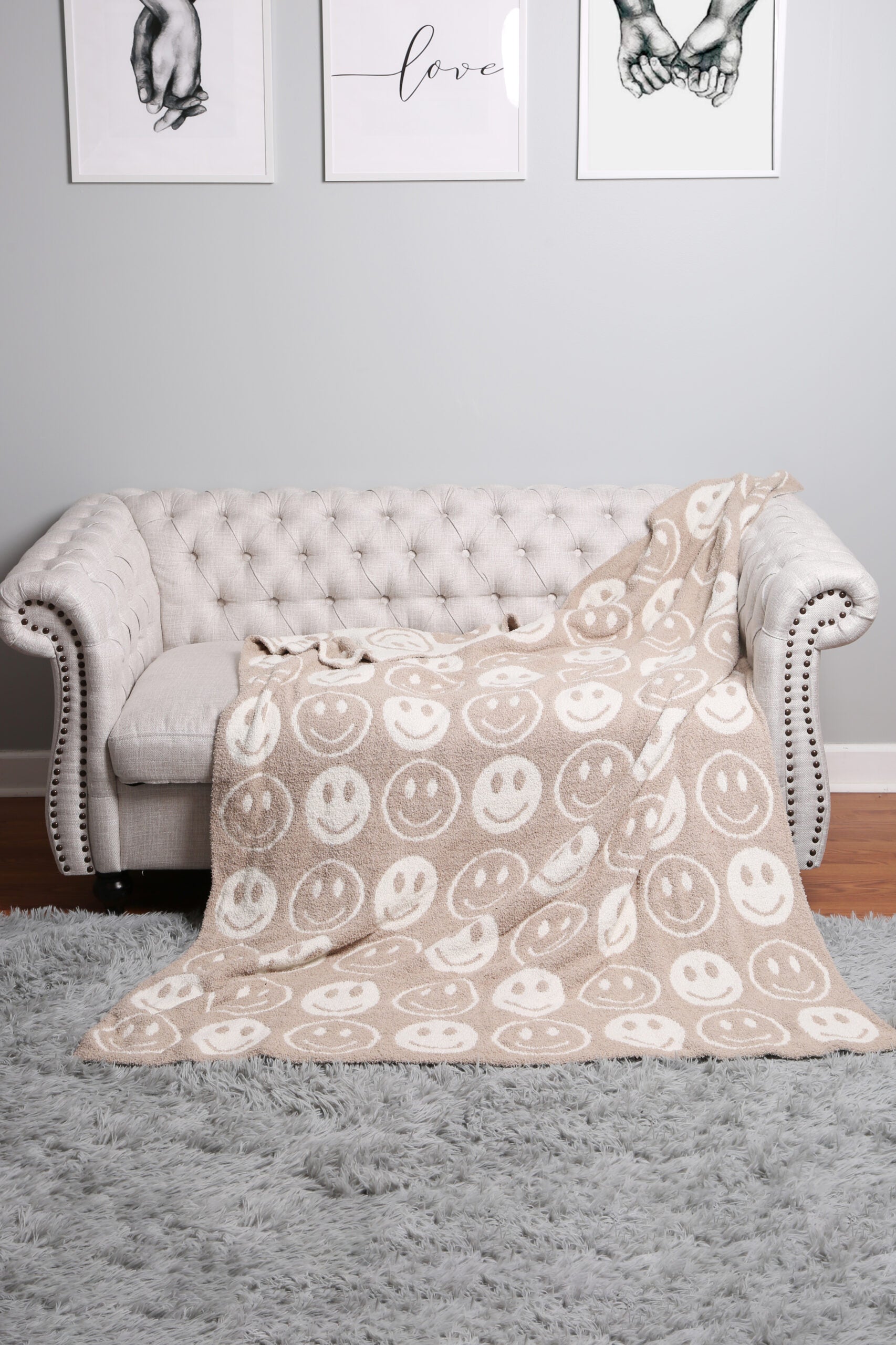 Smiley Face Soft Blanket