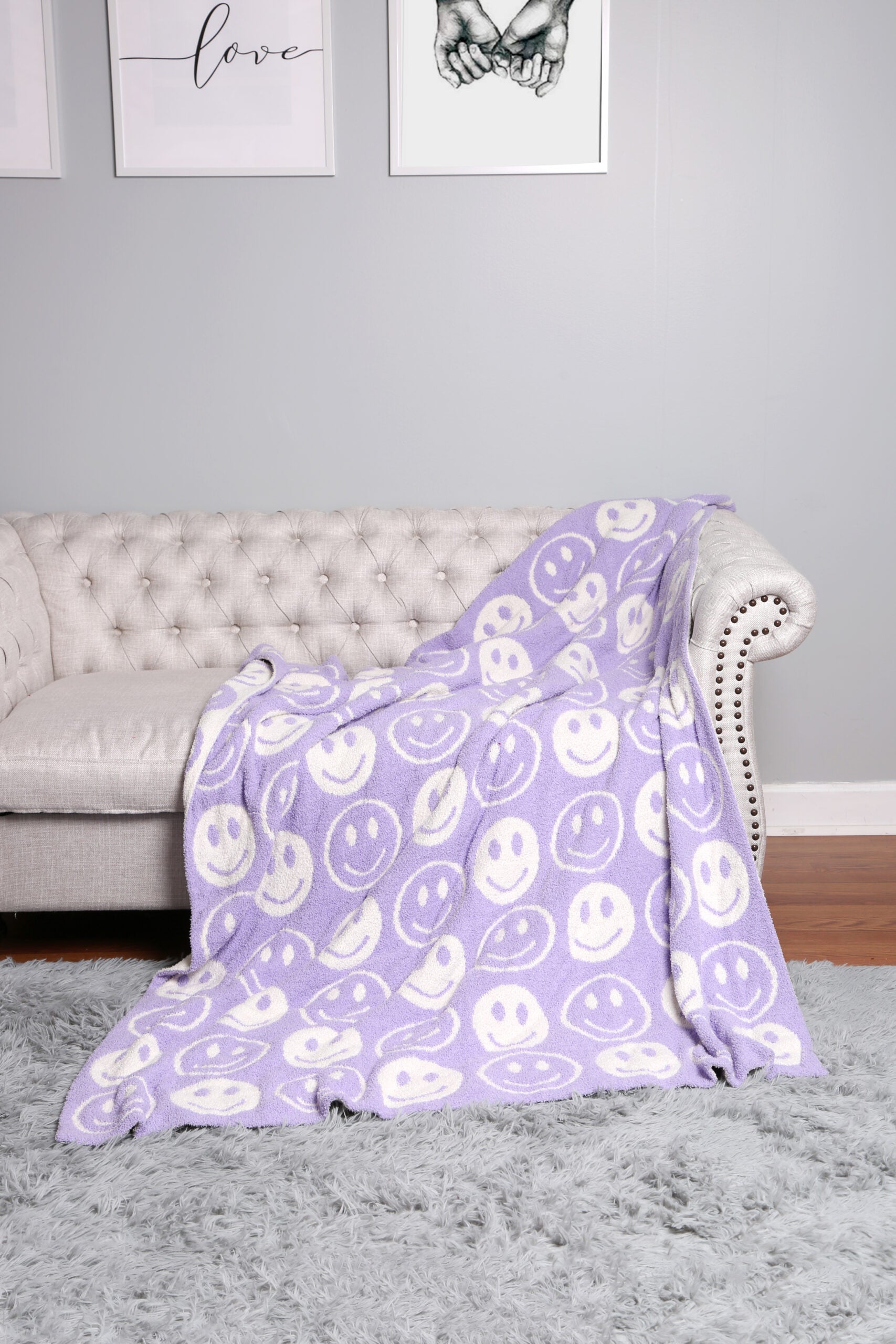 Smiley Face Soft Blanket