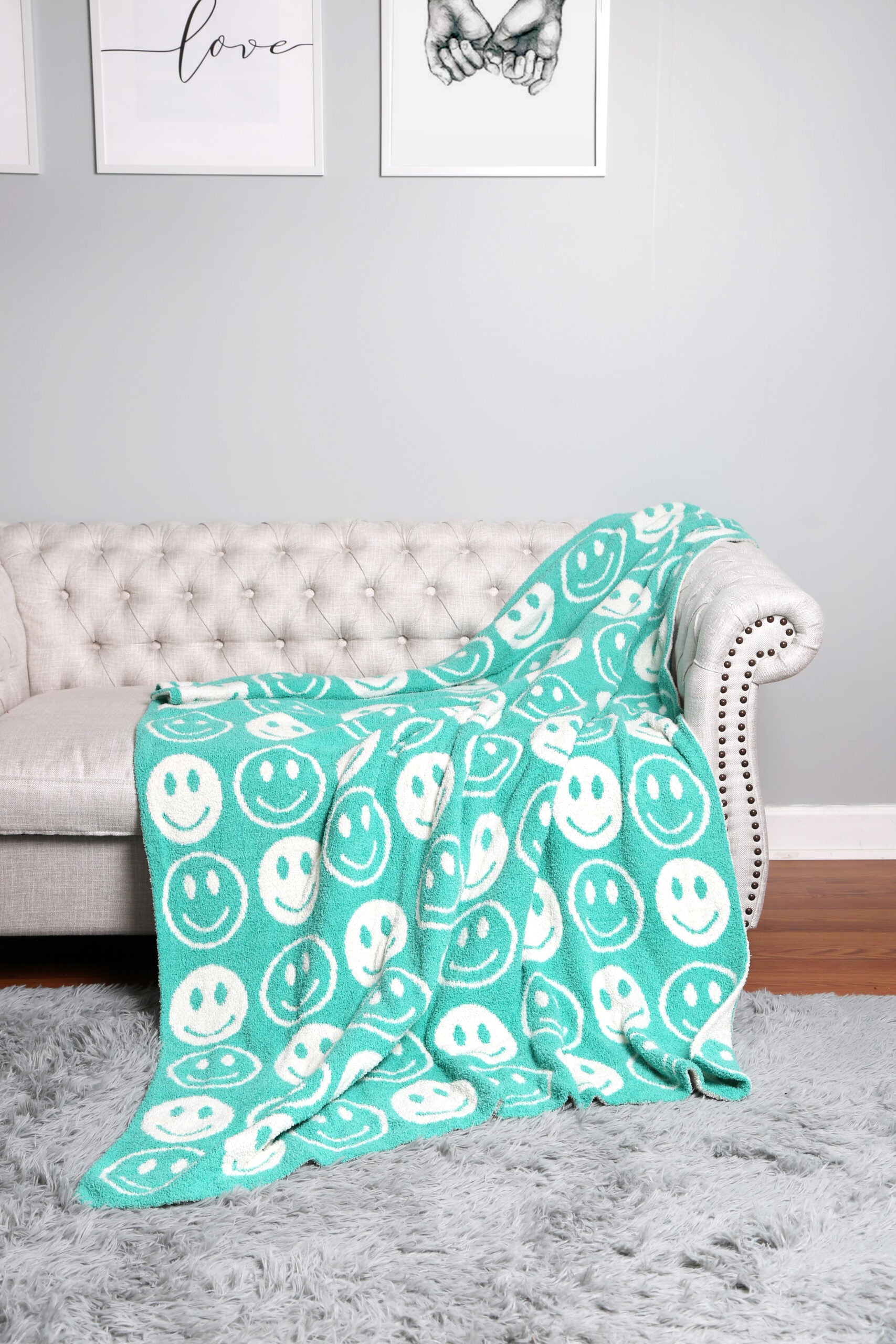 Smiley Face Soft Blanket