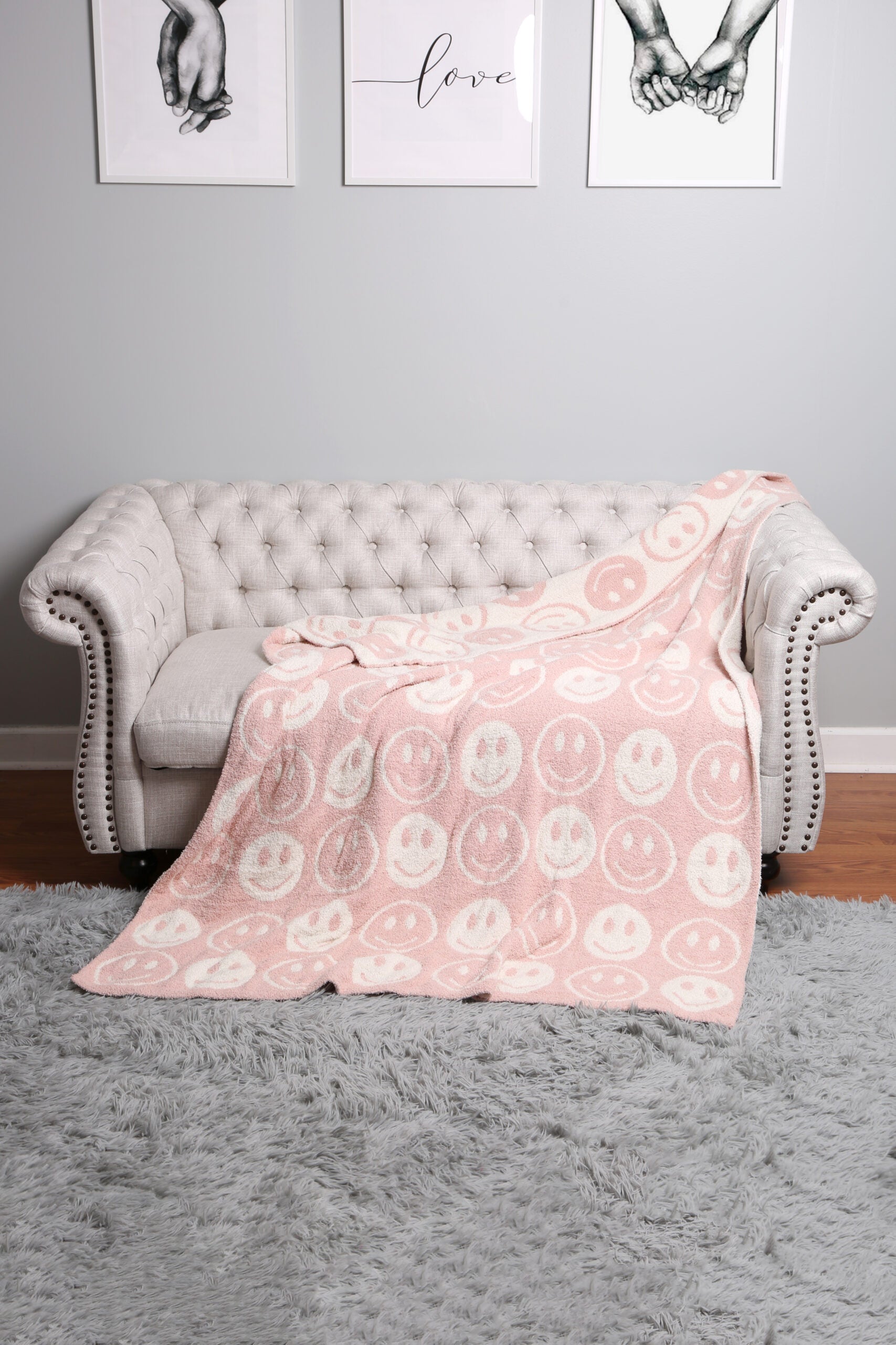 Smiley Face Soft Blanket – Mary Kathryn Design