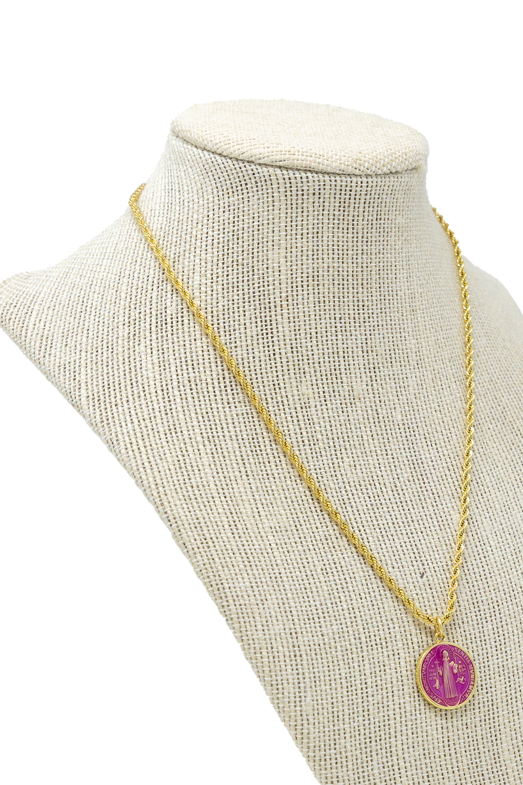 Hot Pink Saint Necklace