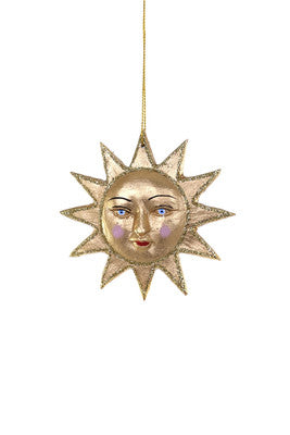 Golden Sun Glass Ornament