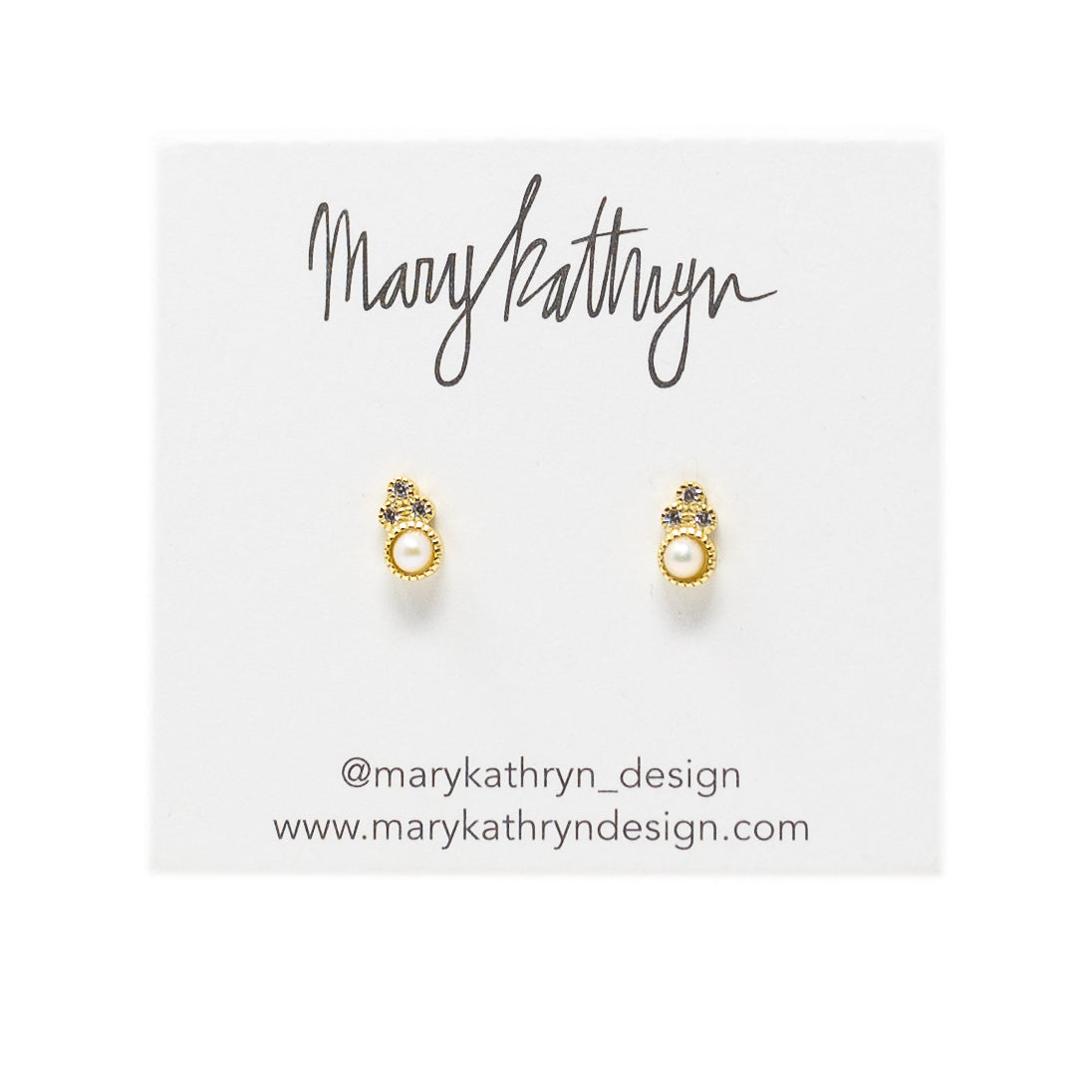 Mini Lindsay Pearl Studs