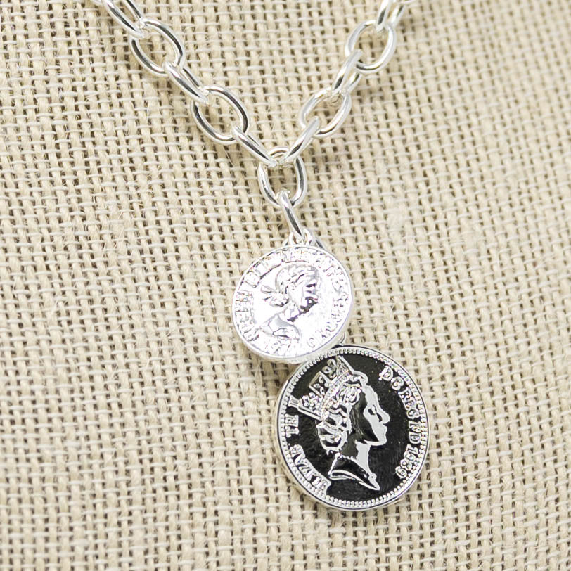 Double Royalty Coin Necklace