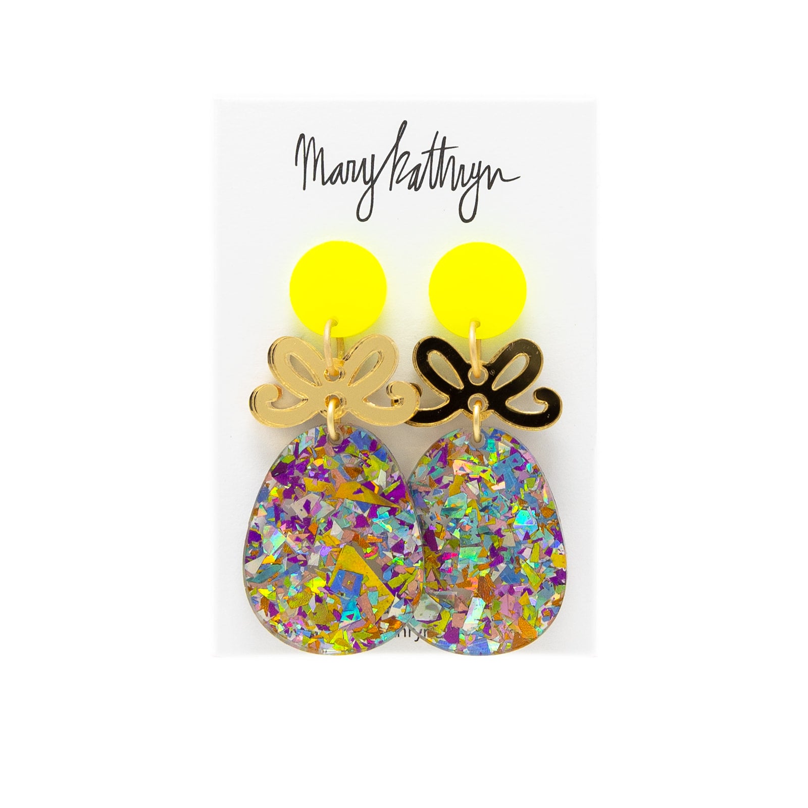 Easter Egg Confetti Earrings