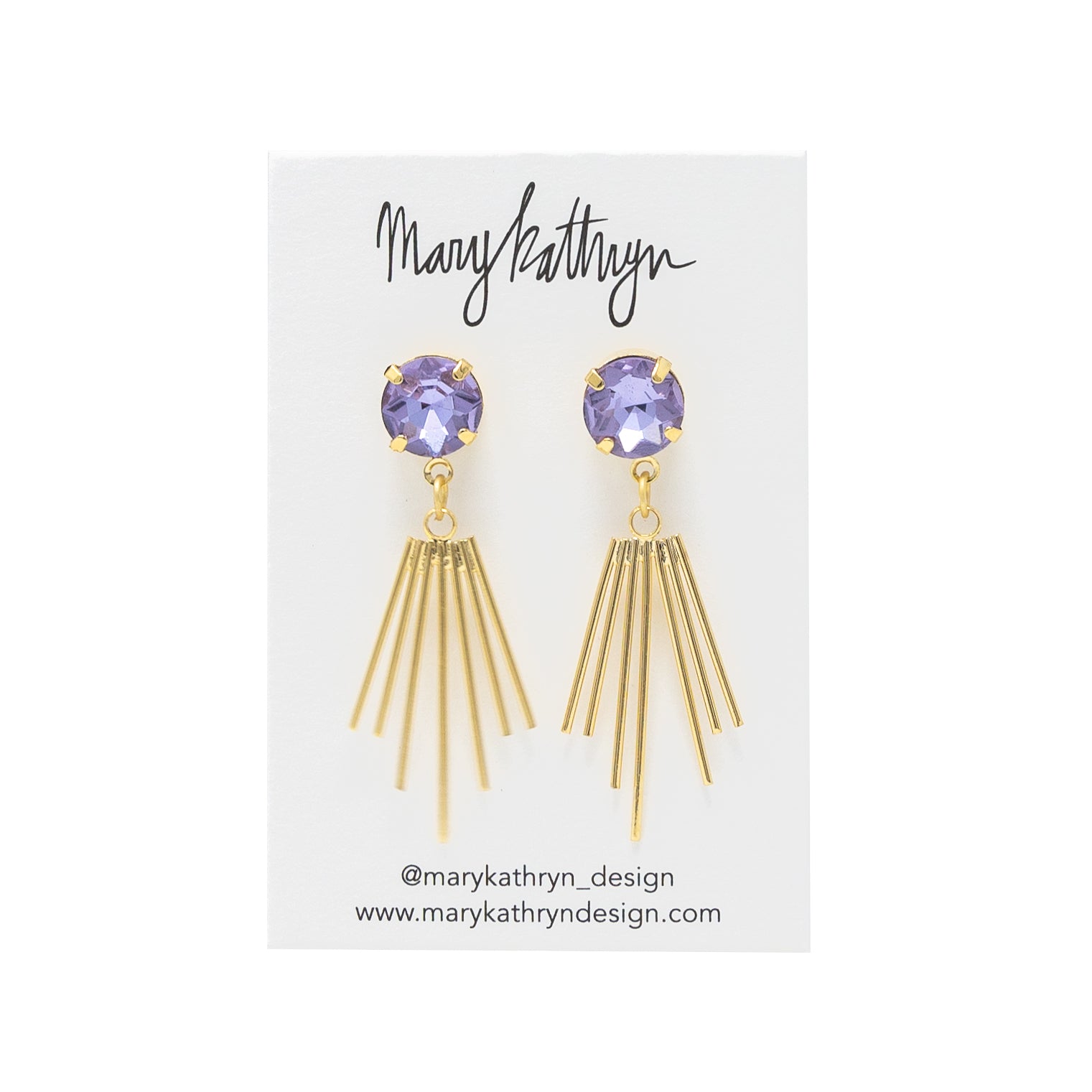 Lavender Cleopatra Earrings