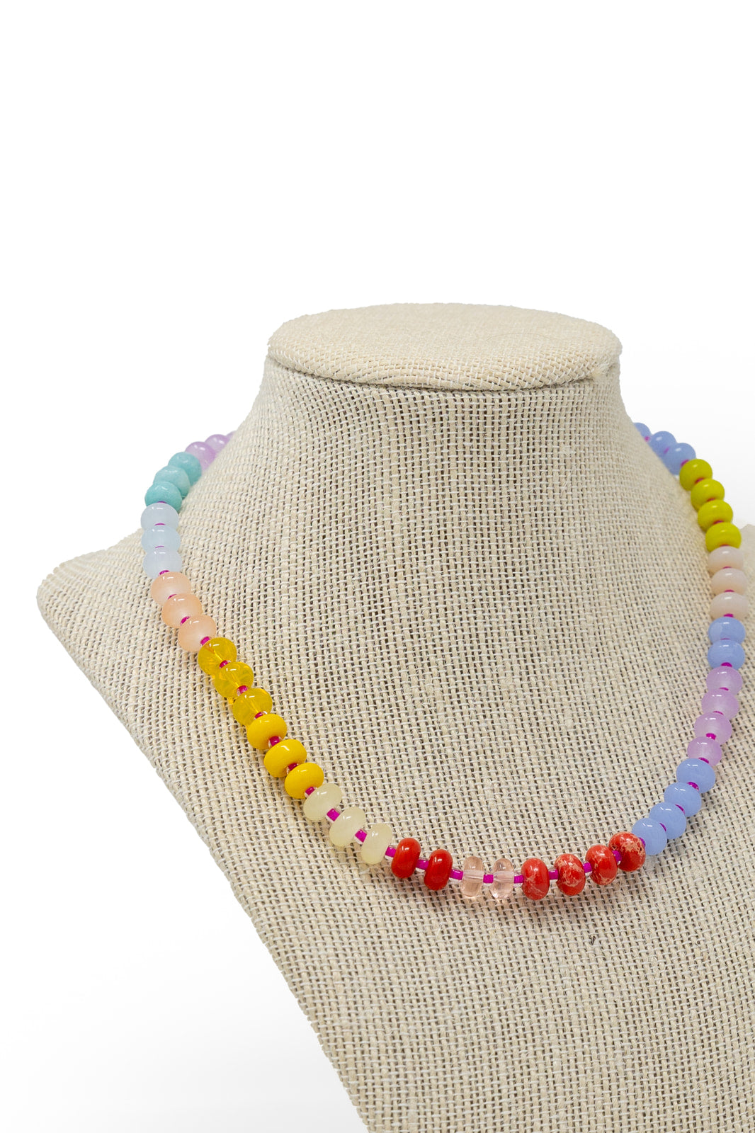 Rainbow Sherbet Beaded Necklace