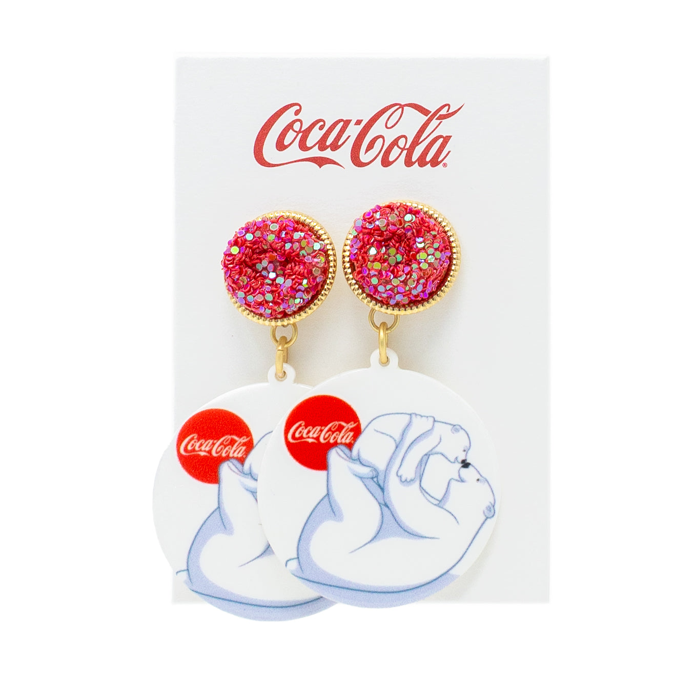 Coca-Cola® Polar Bear Friends Earrings