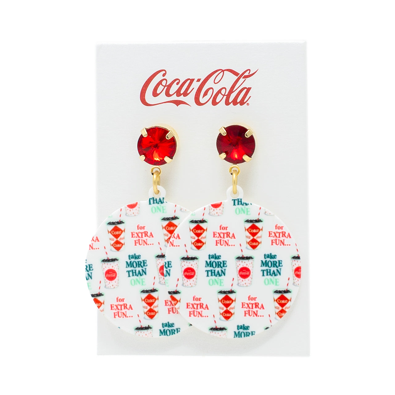 Coca-Cola® Red Green Coke Earrings