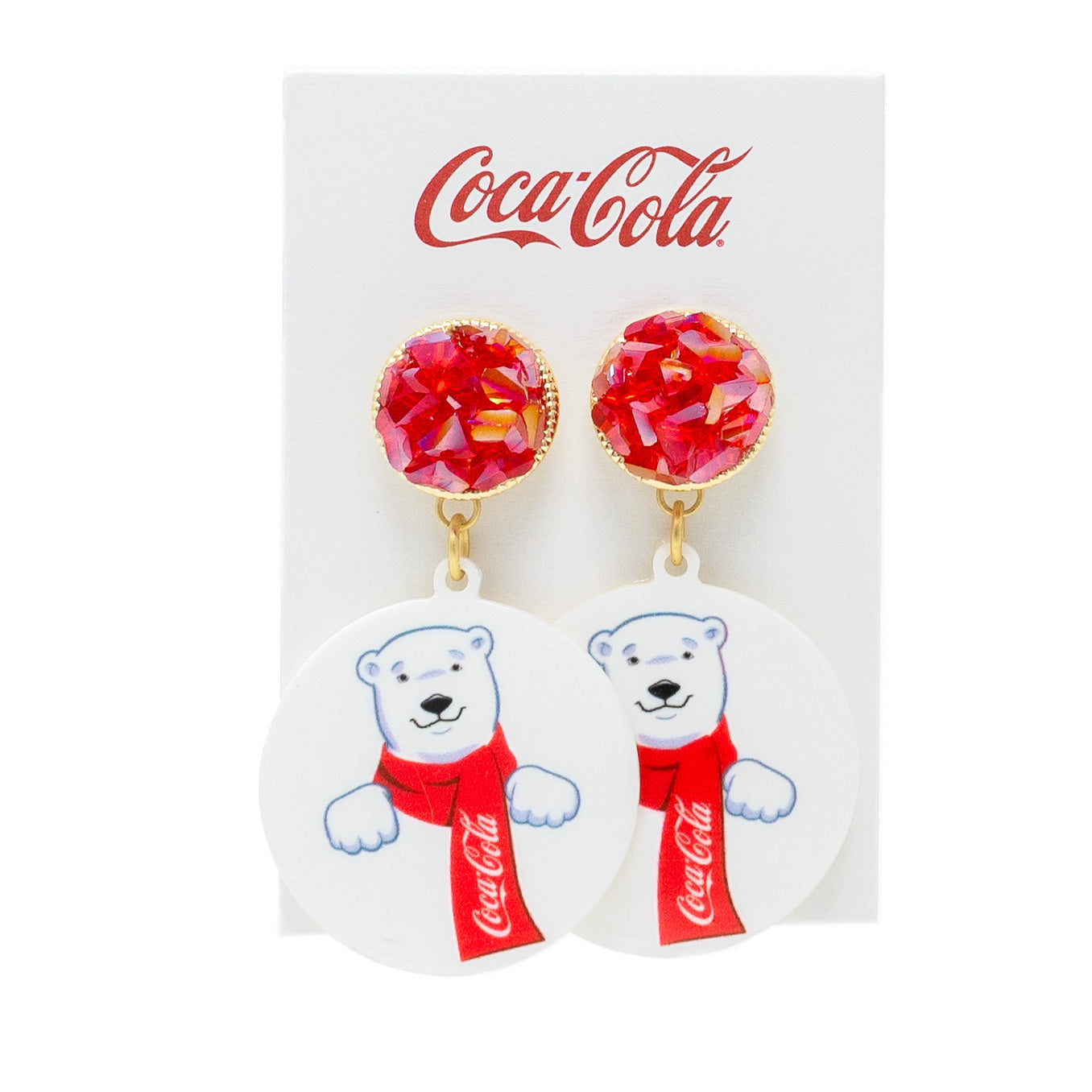 Coca-Cola® Polar Bear Scarf Earrings