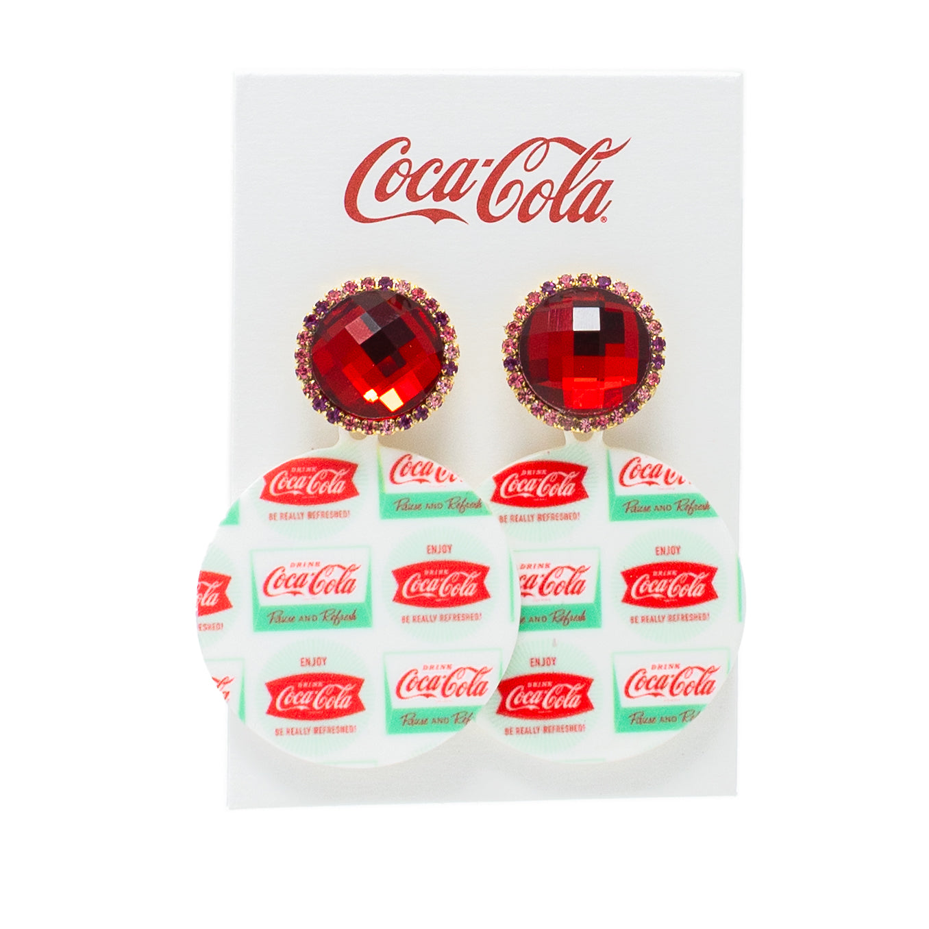 Coca-Cola® Red Green Refresh Earrings
