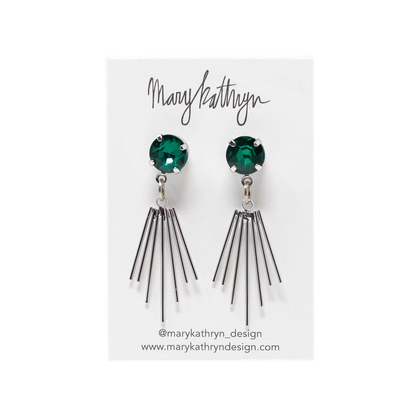 Green Cleopatra Earrings