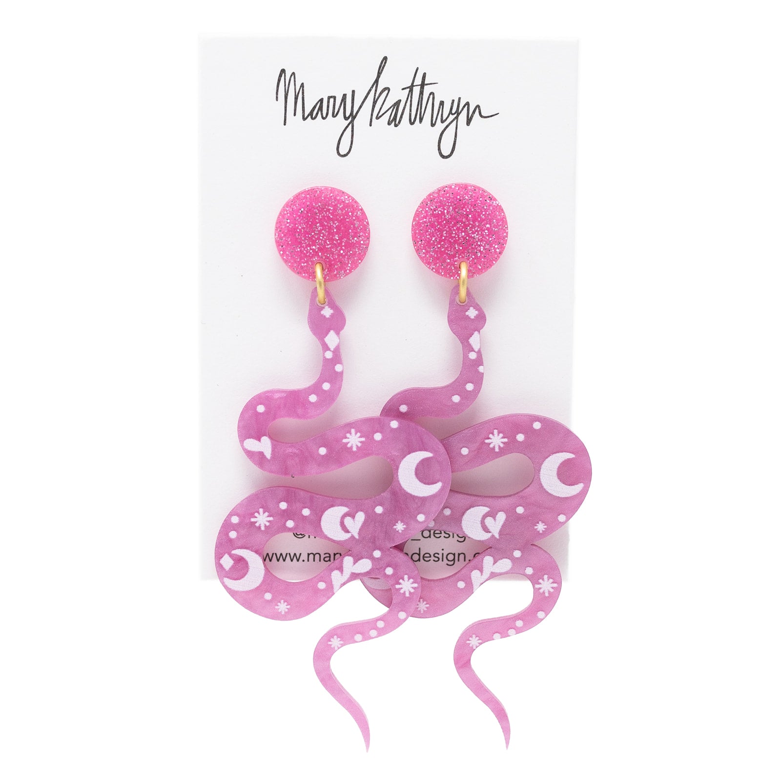 Sabrina Snake Dangles (PINK)