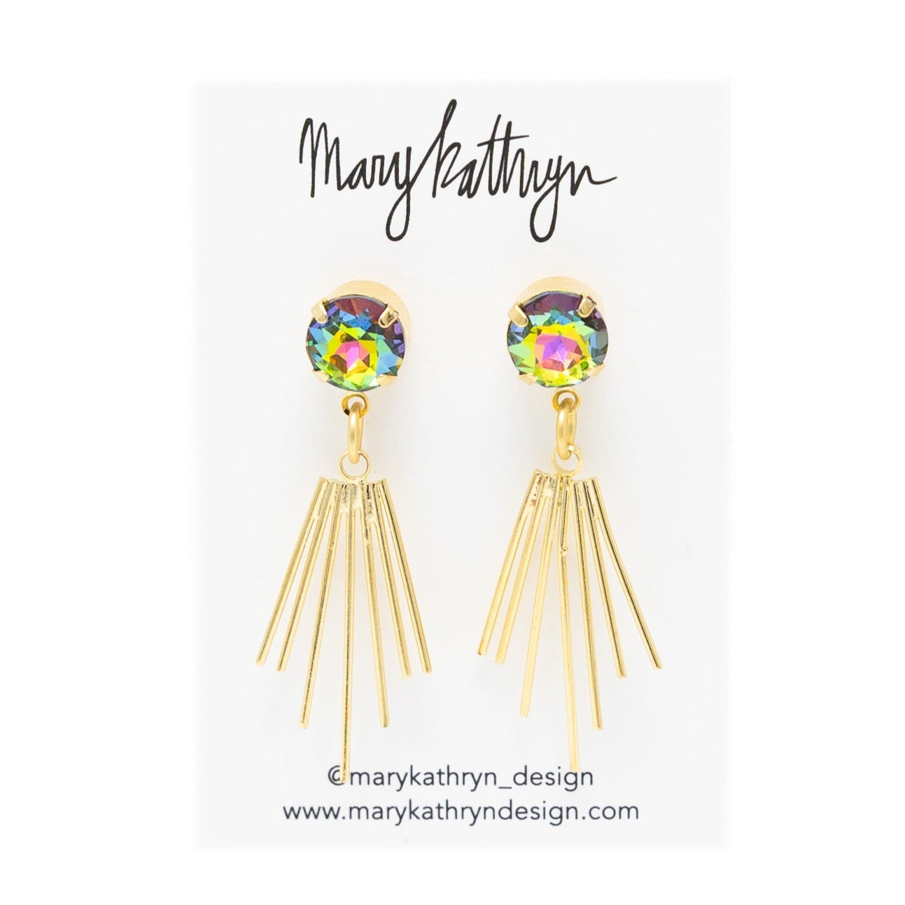 Rainbow Cleopatra Earrings