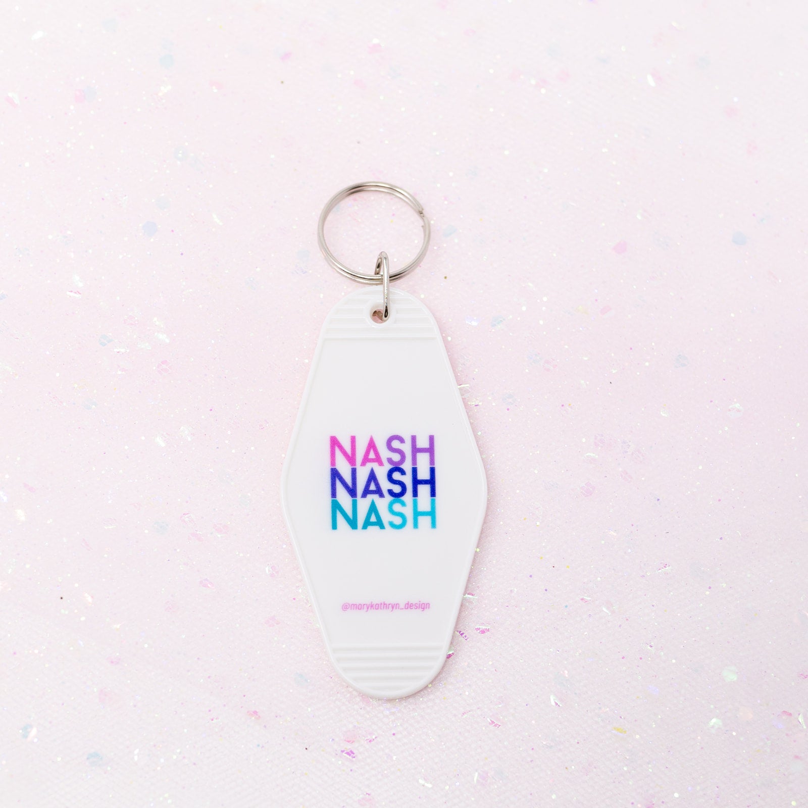 NASH Repeat Keychain (White)