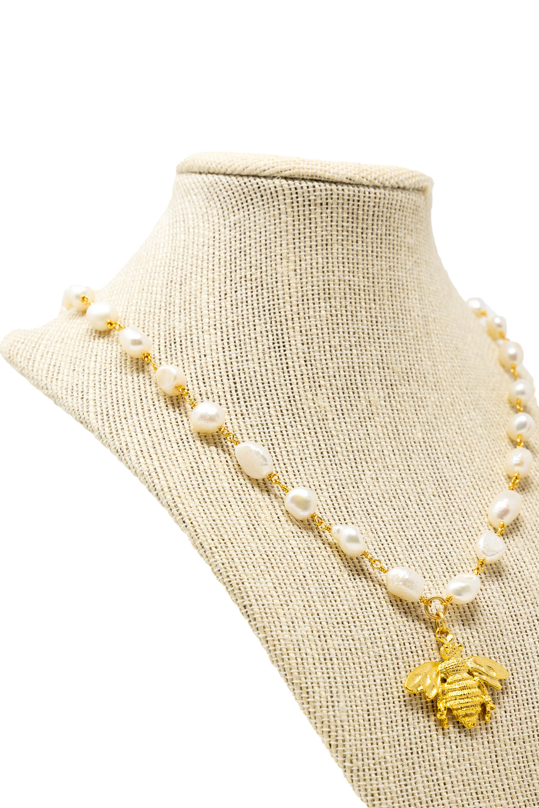 Bee Pearl Necklace