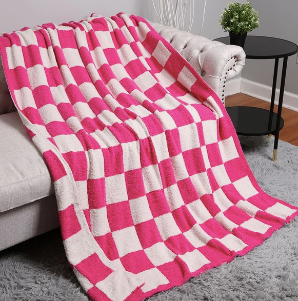 Checkered blanket hotsell