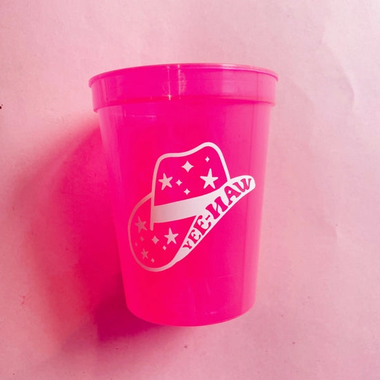 Yee Haw Pink Stadium Cups (set of 6)