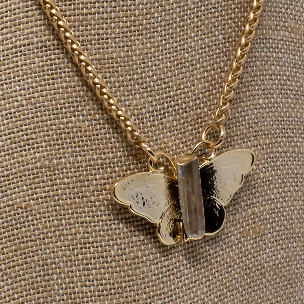 Genevieve Butterfly Crystal Necklace
