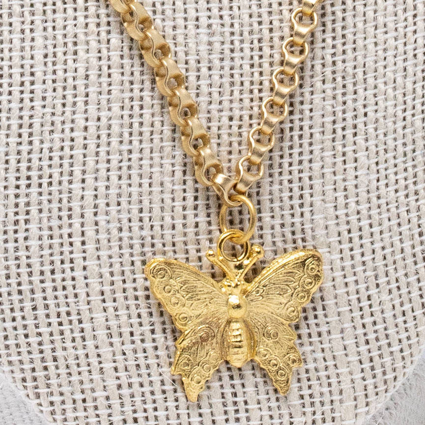 Matte Butterfly Necklace