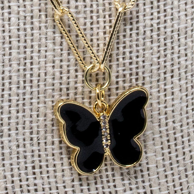 Black Butterfly Necklace – Mary Kathryn Design