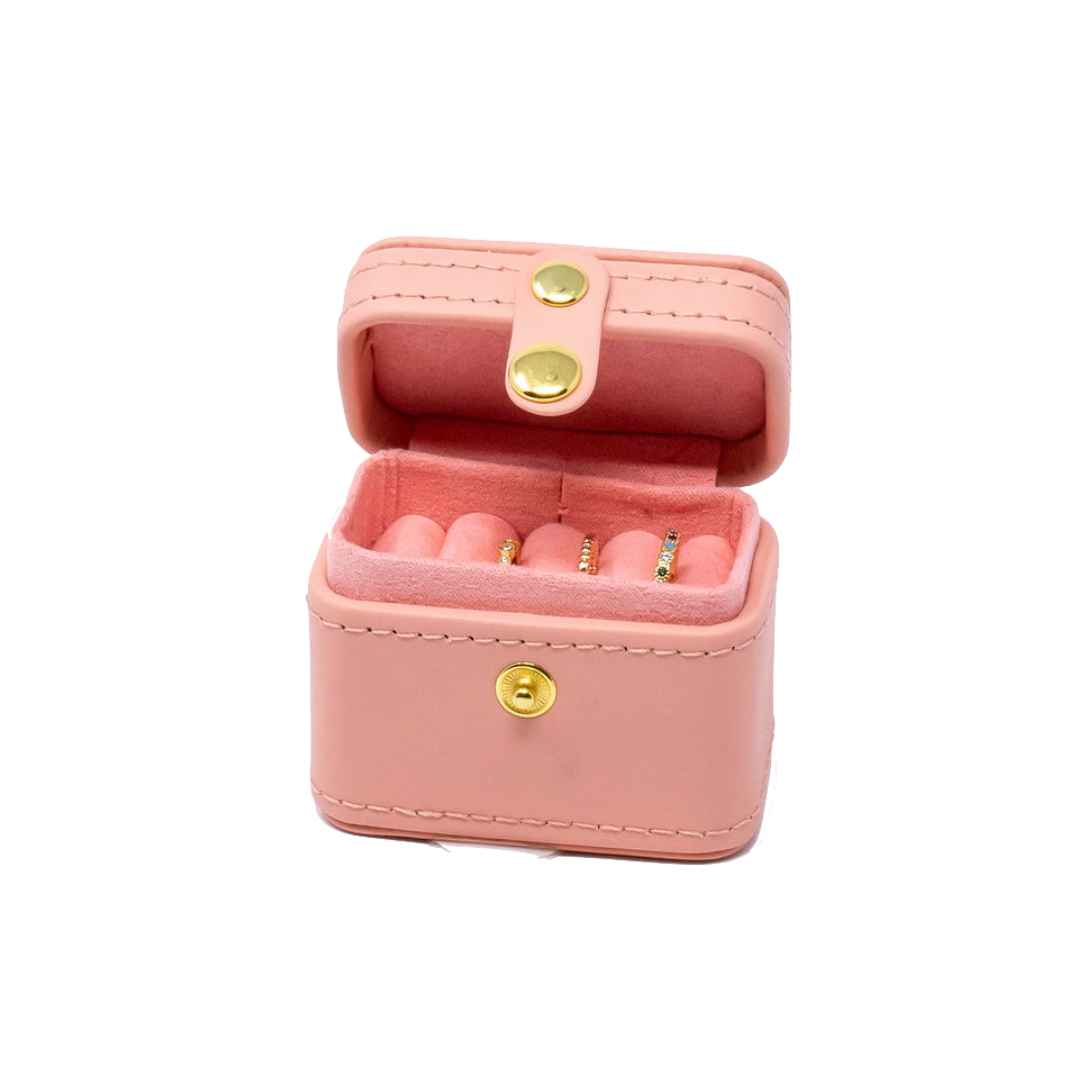 Pink Travel Ring Case