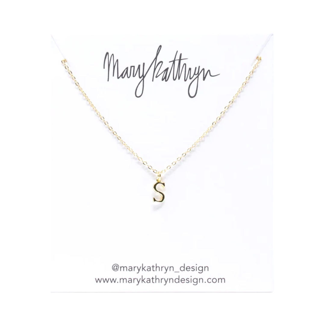 Gold Initial Necklace