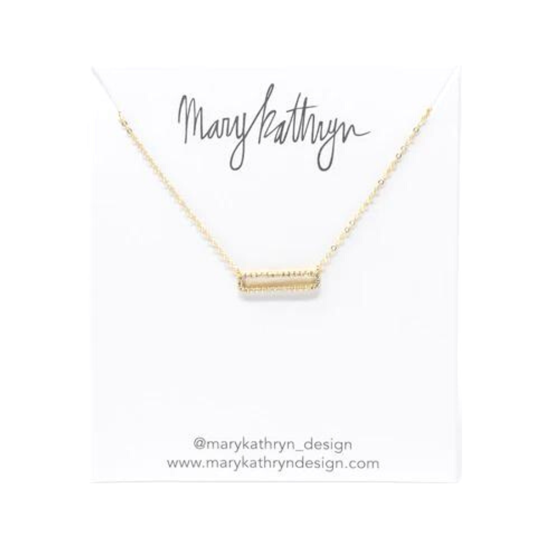 Gold Plated Rectangle with CZ Stones