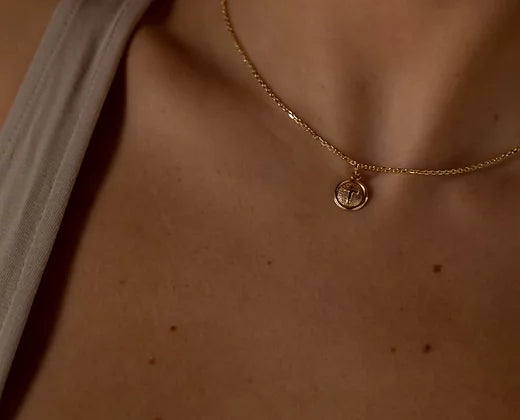 Anne 14k Cross Necklace
