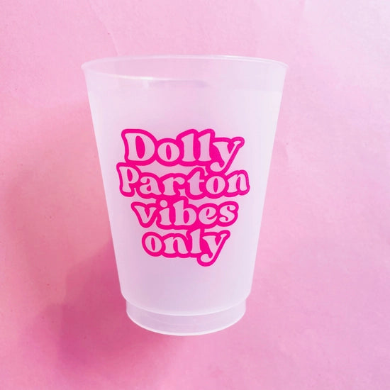 Dolly Vibes Only Frosted Cups (set of 6)