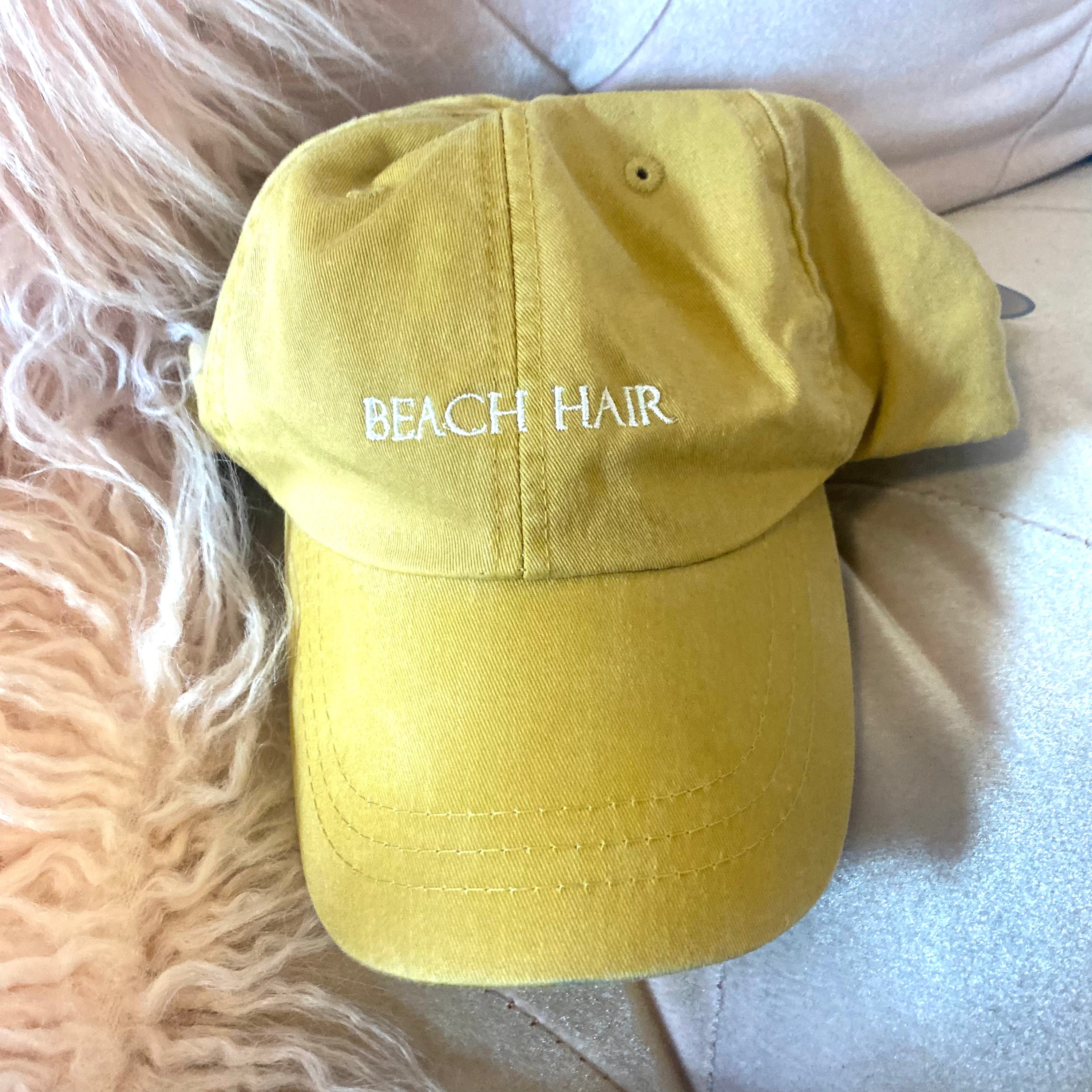 Beach Hair Hat (Mustard)