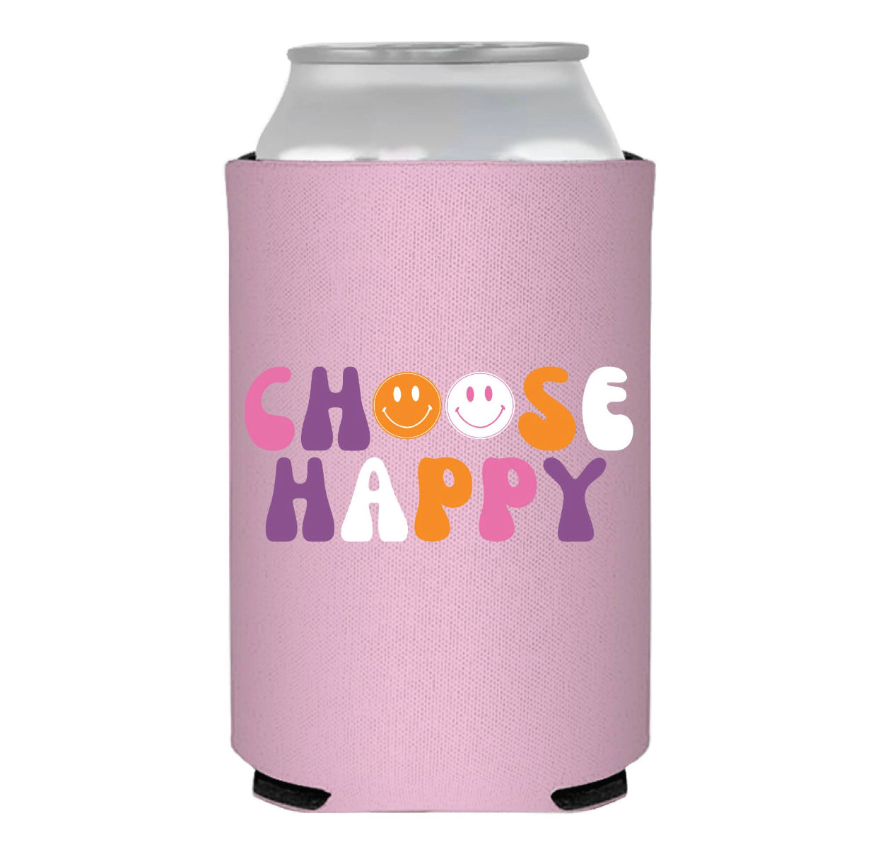 Choose Happy Can Cooler